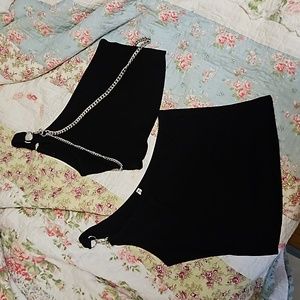 Two Emma and Sam Black Crop Tops